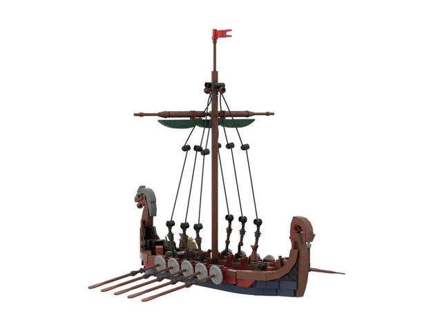 ZITIANYOUBUILD Custom MOC: C6129 A Long Boat Ship Model 463 Parts Gift for Christmas
