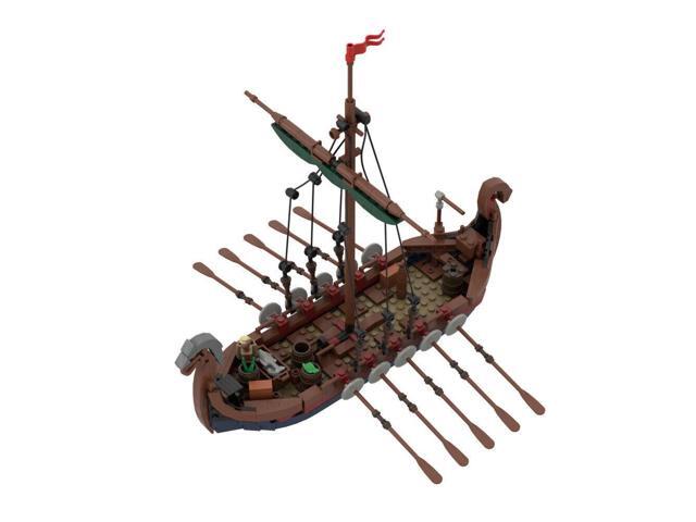 ZITIANYOUBUILD Custom MOC: C6129 A Long Boat Ship Model 463 Parts Gift for Christmas