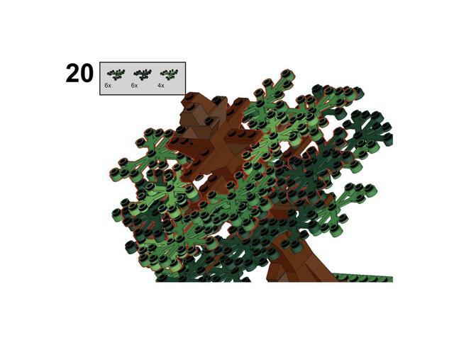 ZITIANYOUBUILD Custom MOC-78829 Summer Tree Model Toys 171 Parts Kids Gift for Christmas