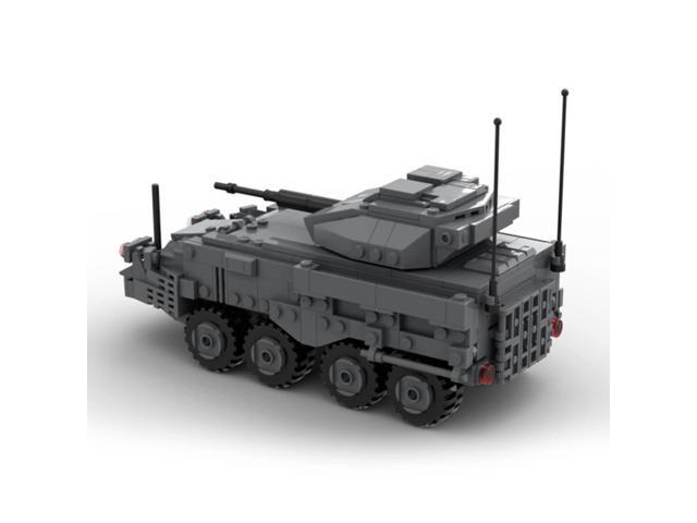 ZITIANYOUBUILD Custom MOC-114159 Military Tank Model 485 Parts Kids Gift for Christmas