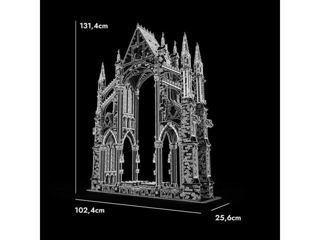 ZITIANYOUBUILD MOC-172185 Gothic Cathedral- Cross Section 1:42 Scale 41101 Parts 1.34m High