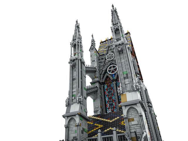 ZITIANYOUBUILD MOC-172185 Gothic Cathedral- Cross Section 1:42 Scale 41101 Parts 1.34m High