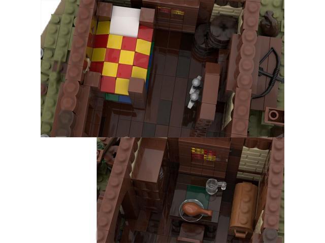 ZITIANYOUBUILD MOC-112418 Modular Building: Medieval Hunter's Hut House Model 1404 Parts