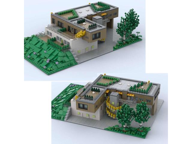 ZITIANYOUBUILD MOC-158144 Villas Apartment Architecture on a Hill Modular Building 2089 Parts