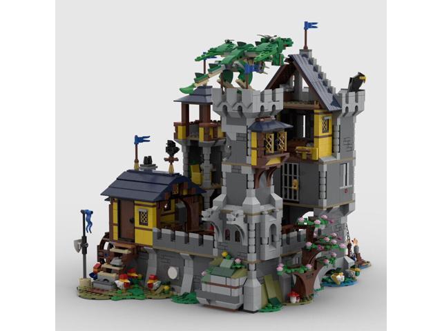 ZITIANYOUBUILD MOC-101052 Blue Knights Castle Medieval Castle with Interior 2468 Parts