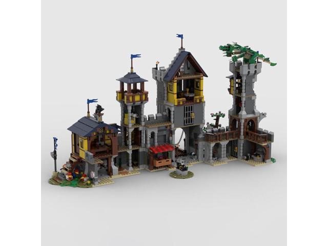 ZITIANYOUBUILD MOC-101052 Blue Knights Castle Medieval Castle with Interior 2468 Parts