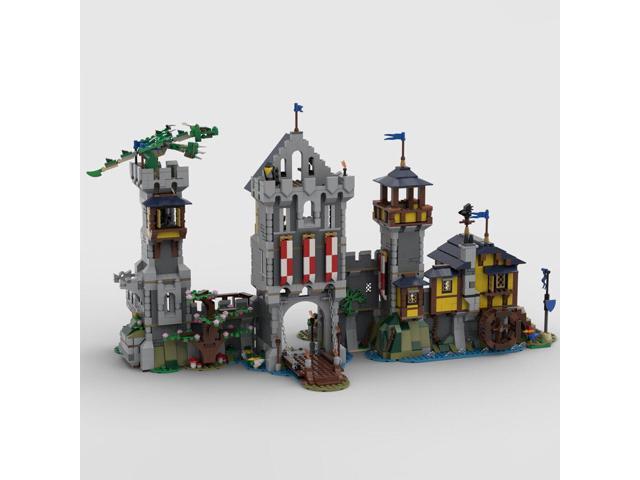 ZITIANYOUBUILD MOC-101052 Blue Knights Castle Medieval Castle with Interior 2468 Parts