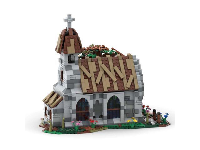 ZITIANYOUBUILD C7478 Medieval Village Church with Interior Modular Building 1130 Parts