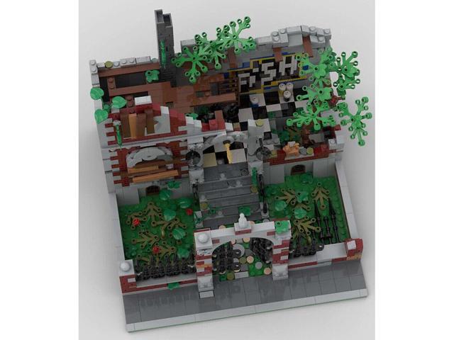 ZITIANYOUBUILD MOC-150081 Modular Ruined Villa A Old But Beautiful House Model 1364 Parts