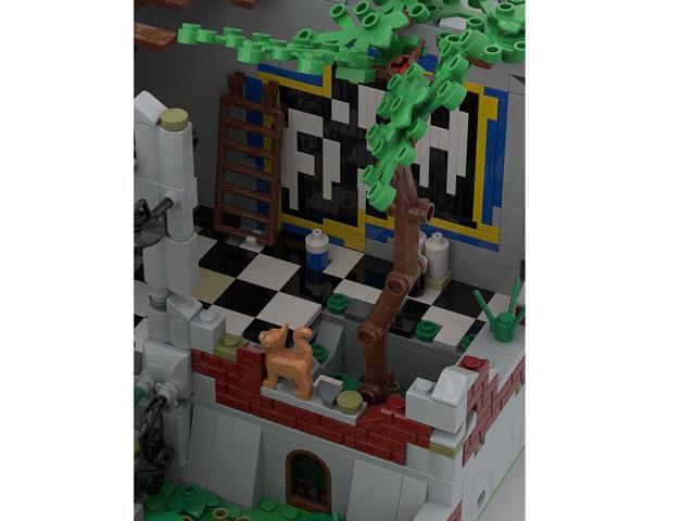 ZITIANYOUBUILD MOC-150081 Modular Ruined Villa A Old But Beautiful House Model 1364 Parts