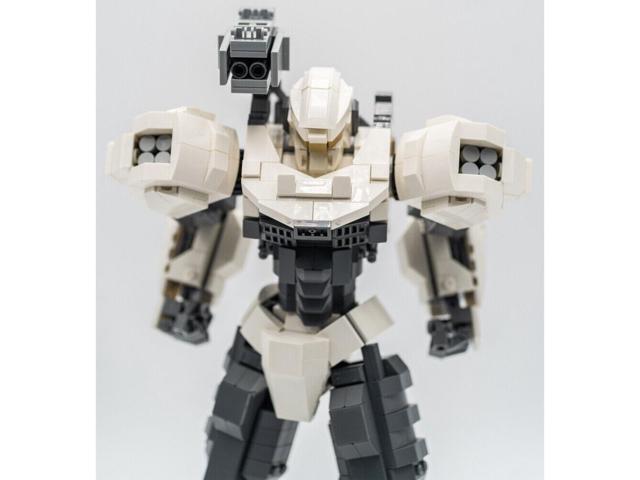 ZITIANYOUBUILD MOC-96964 White Mech Robot Jaeger Model 31,5 cm High Building Toys 1244 Parts
