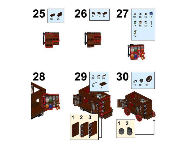 ZITIANYOUBUILD Custom MOC-78795 Medieval Potion Seller 221 Parts Kids Gift for Christmas