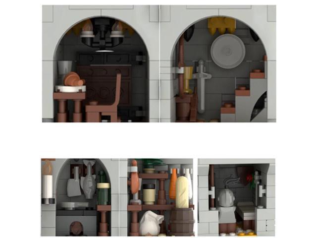 ZITIANYOUBUILD MOC-135184 Medieval Castle Tower Keep with Interior Modular Building 931 Parts