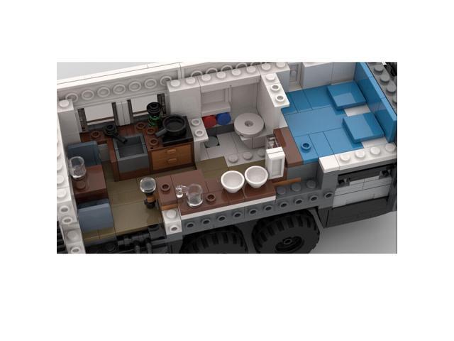 ZITIANYOUBUILD MOC-140755 Off-road Truck 6x6 for Overlanding Expedition with Interior