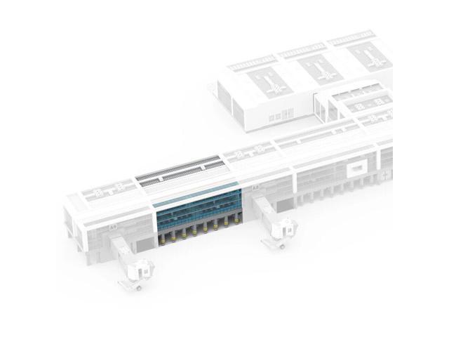 ZITIANYOUBUILD 19-in-1 Modular Airport Gate & Terminal BUNDLE with Full Interior 12300 Parts