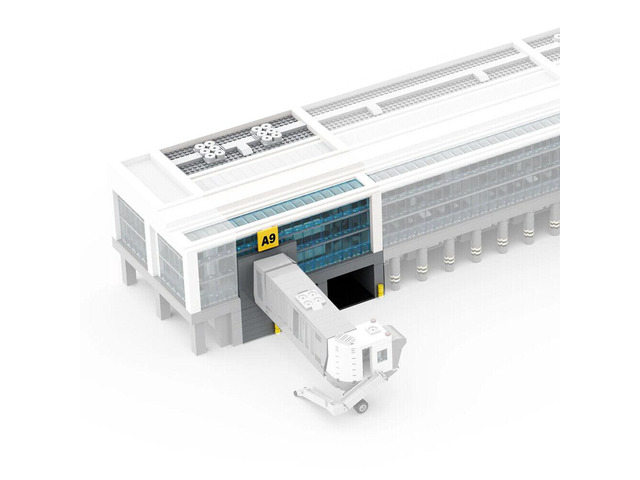 ZITIANYOUBUILD 19-in-1 Modular Airport Gate & Terminal BUNDLE with Full Interior 12300 Parts