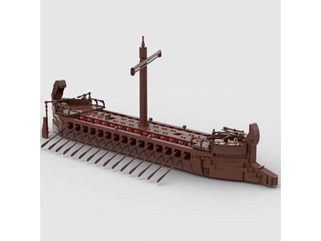 ZITIANYOUBUILD MOC-129097 Ancient Ship Trireme Minifig Scale with 40 Seats 1455 Parts Gift