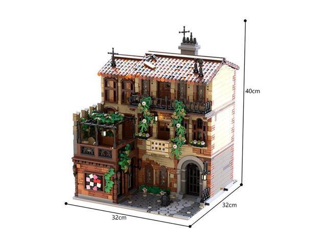 ZITIANYOUBUILD MOC-131698 Modular Building with Medieval Style Balcony, Dining Room and Kitchen