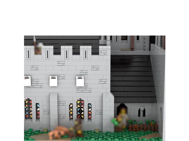 ZITIANYOUBUILD MOC-93022 Castle - The Great Hall with Fireplaces Kitchen Chapel 10394 Parts