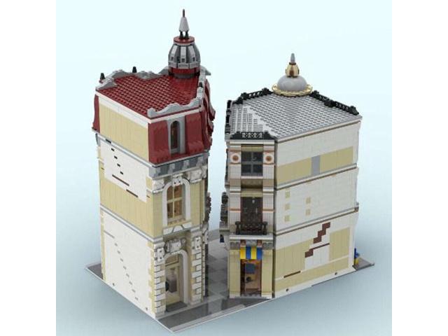 ZITIANYOUBUILD MOC-158545 2-in-1 Modular Corner Buildings Architecture with Interior 3971 Parts
