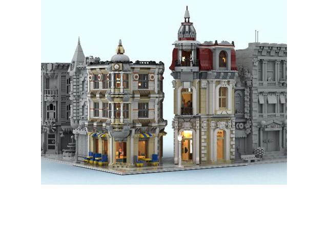 ZITIANYOUBUILD MOC-158545 2-in-1 Modular Corner Buildings Architecture with Interior 3971 Parts