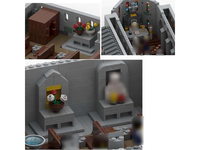 ZITIANYOUBUILD MOC-148070 Medieval Cathedral Model with Tower Clock Modular Building 2832 Parts