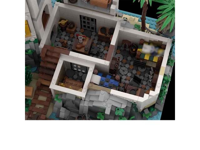ZITIANYOUBUILD MOC-156302 Modular Fortress with Interior Minifig Scale for Pirates 4516 Parts