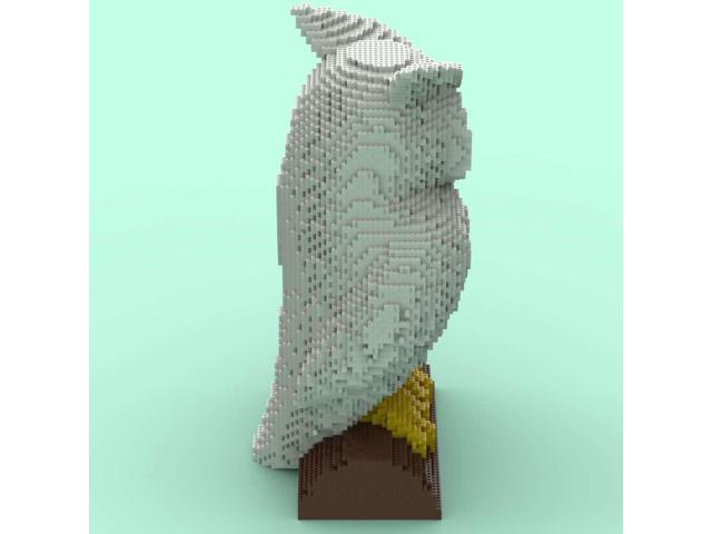 ZITIANYOUBUILD MOC-142459 A Large Owl Sculpture Model for Collection 5600 Parts