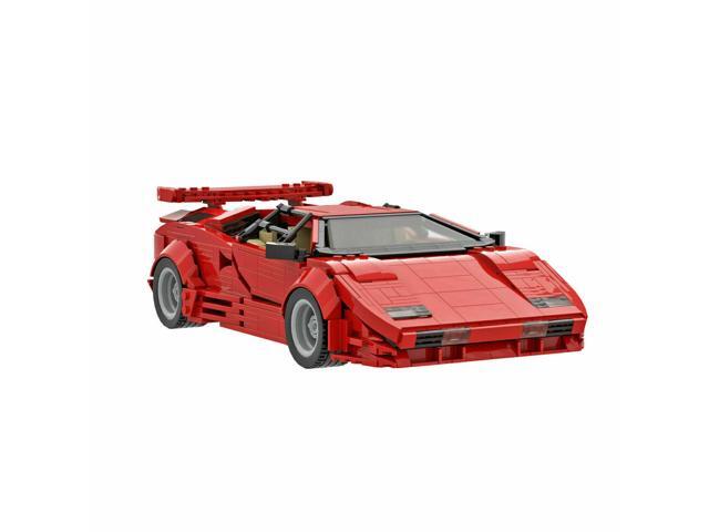 ZITIANYOUBUILD MOC-57779 Classic LP5000 Quattrovalvole Supercar Sports Car Red Version