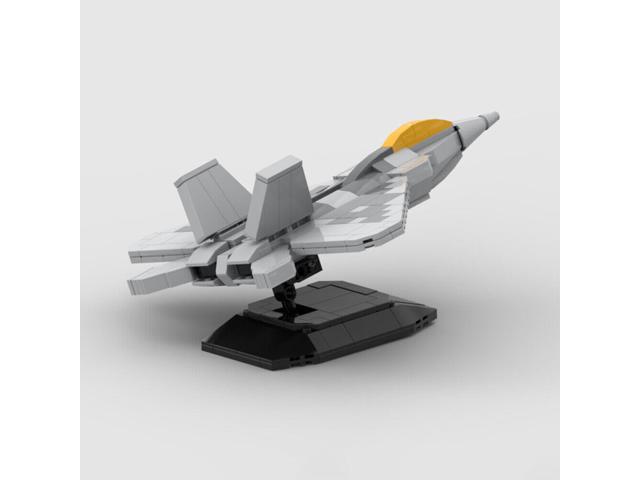 ZITIANYOUBUILD MOC-165900 F-22 Raptor All-weather Stealth Fighter Aircraft with Display Stand