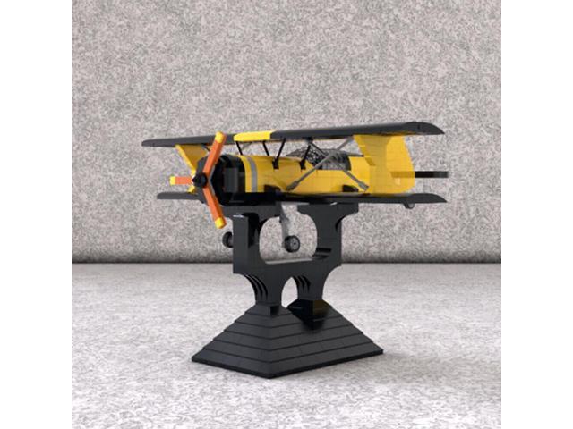 ZITIANYOUBUILD MOC-137128 Beautiful High Performance Aerobatic Biplane with Stand 1460 Parts