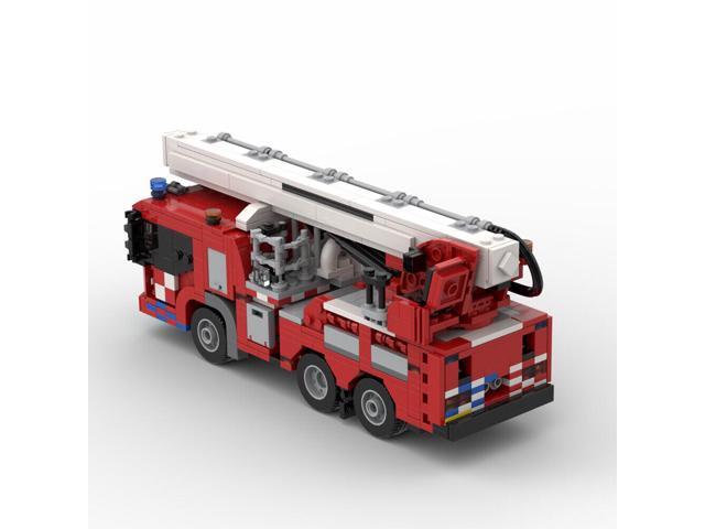 ZITIANYOUBUILD MOC-55291 Fire Truck Aerial Platform with Elevator and Cabin 864 Parts
