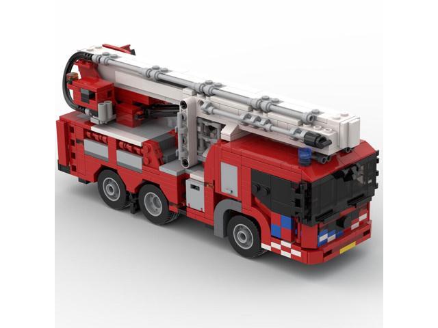 ZITIANYOUBUILD MOC-55291 Fire Truck Aerial Platform with Elevator and Cabin 864 Parts