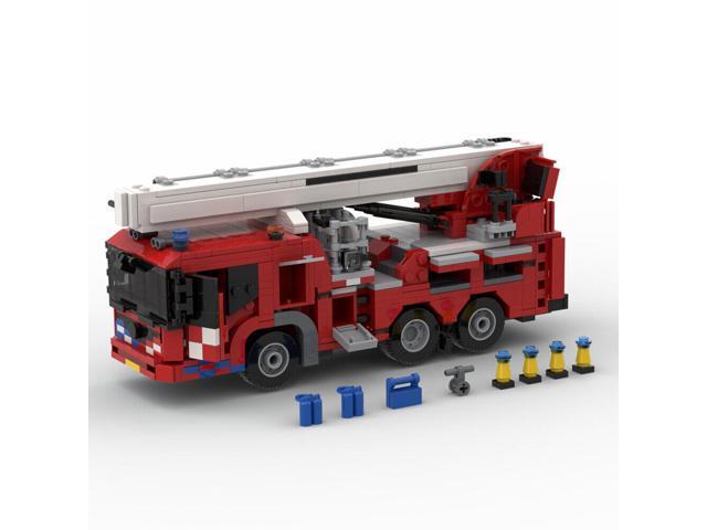ZITIANYOUBUILD MOC-55291 Fire Truck Aerial Platform with Elevator and Cabin 864 Parts