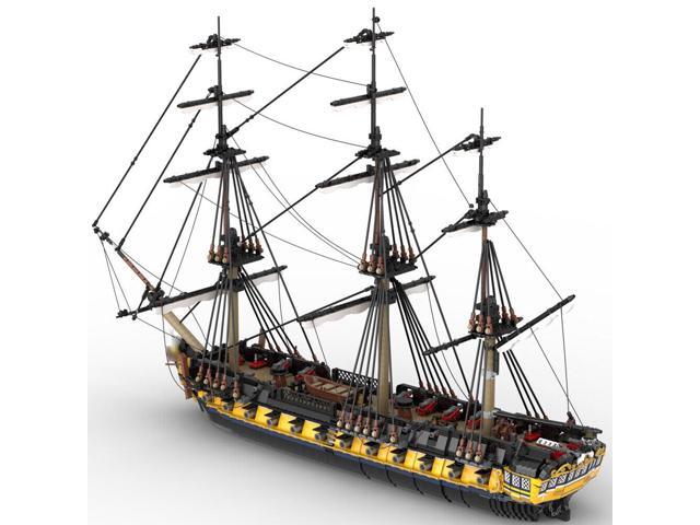 ZITIANYOUBUILD MOC-123262 44-gun Frigate Full Rigged Ship with 3 Masts and Interior 6029 Parts