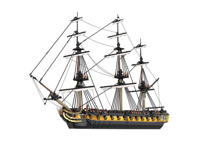 ZITIANYOUBUILD MOC-123262 44-gun Frigate Full Rigged Ship with 3 Masts and Interior 6029 Parts