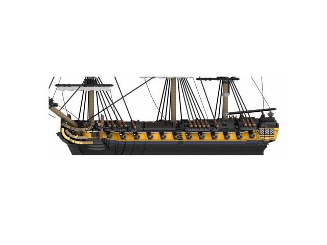 ZITIANYOUBUILD MOC-123262 44-gun Frigate Full Rigged Ship with 3 Masts and Interior 6029 Parts