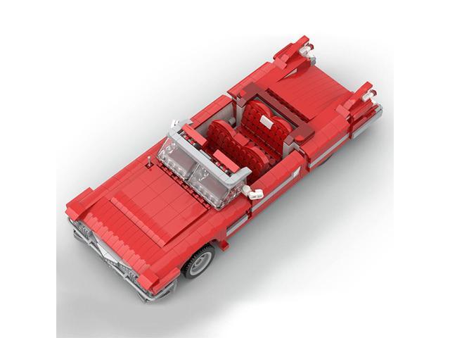 ZITIANYOUBUILD C4986 62 Series 1959 Convertible Luxury Car Red with Interior 1172 Parts