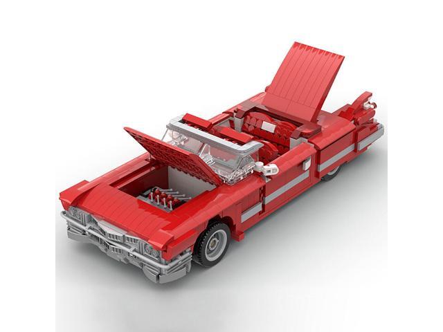 ZITIANYOUBUILD C4986 62 Series 1959 Convertible Luxury Car Red with Interior 1172 Parts