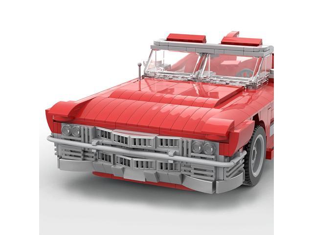 ZITIANYOUBUILD C4986 62 Series 1959 Convertible Luxury Car Red with Interior 1172 Parts
