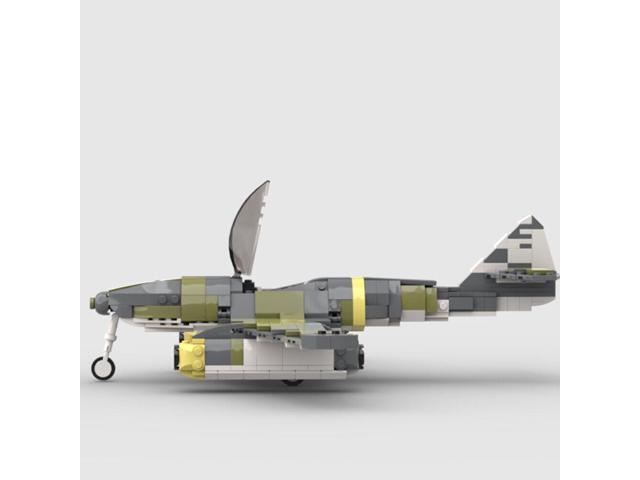 ZITIANYOUBUILD MOC-154902 The World's First Operational Jet-powered Fighter Aircraft 1100 Parts