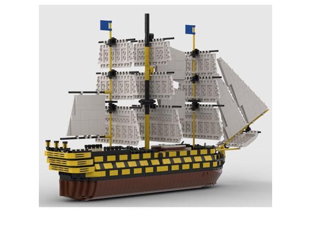 ZITIANYOUBUILD MOC-52315 The Oldest Ship Naval Vessel Biulding Toys 1:200 Scale 1905 Parts