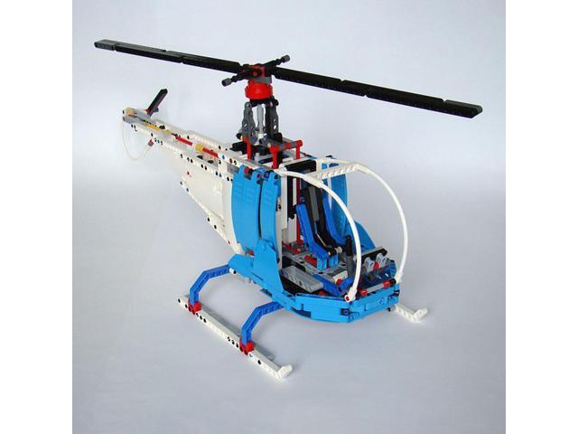ZITIANYOUBUILD C4075 Helicopter with Spinning Rotors, Six-cylinder Fake Engine 768 Parts