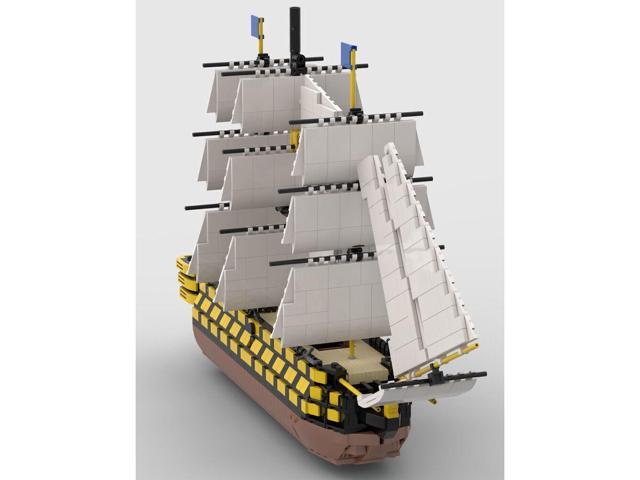 ZITIANYOUBUILD MOC-52315 The Oldest Ship Naval Vessel Biulding Toys 1:200 Scale 1905 Parts