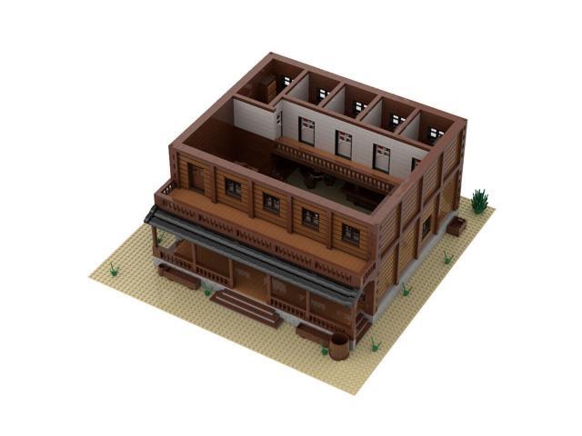 ZITIANYOUBUILD MOC-135953 Modular Desert Bar & Hostel with Interior 6481 Parts