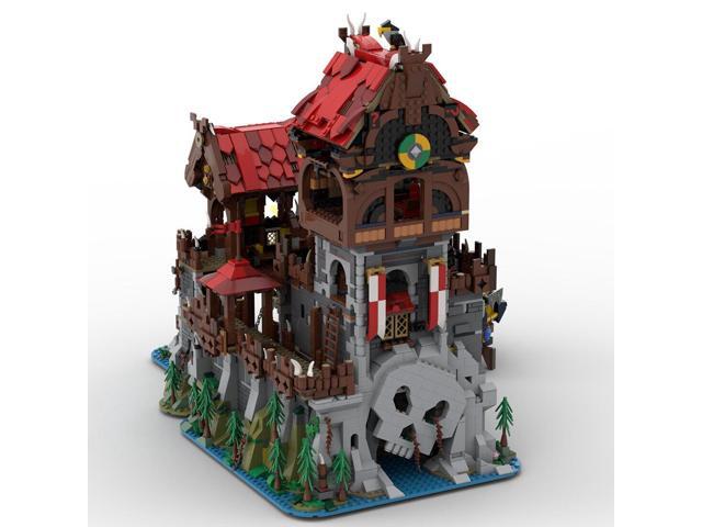 ZITIANYOUBUILD MOC-136695 Medieval Tower with Castle Gatehouse and Sea Serpent Ship 4916 Parts