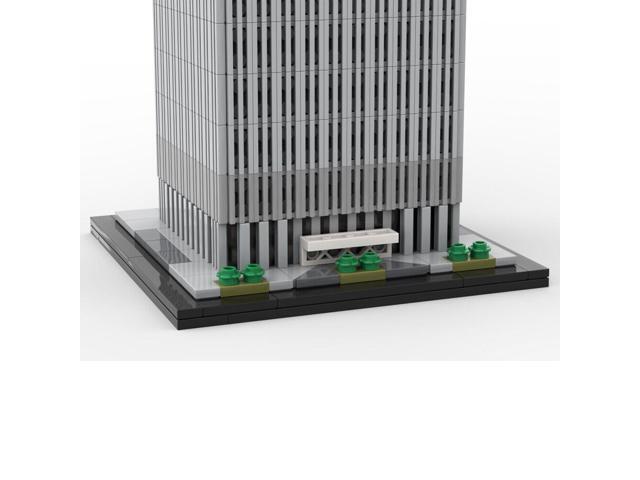 ZITIANYOUBUILD MOC-127129 World Trade Center Model 1:800 Scale Architecture 2126 Parts