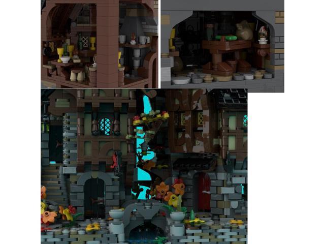 ZITIANYOUBUILD MOC-156159 Modular Building: Pub, House and Tree with Interior 4632 Parts