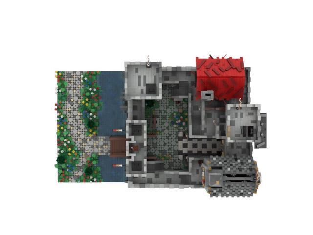 ZITIANYOUBUILD MOC-45559 Medieval Castle with Chapel with Defense Towers 12321 Parts