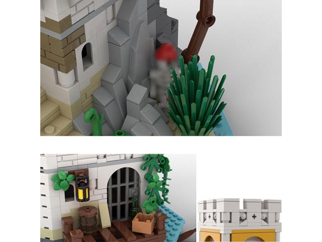 ZITIANYOUBUILD MOC-124819 Island Minifig Scale Building Toys Set for Pirates Series 1174 Parts